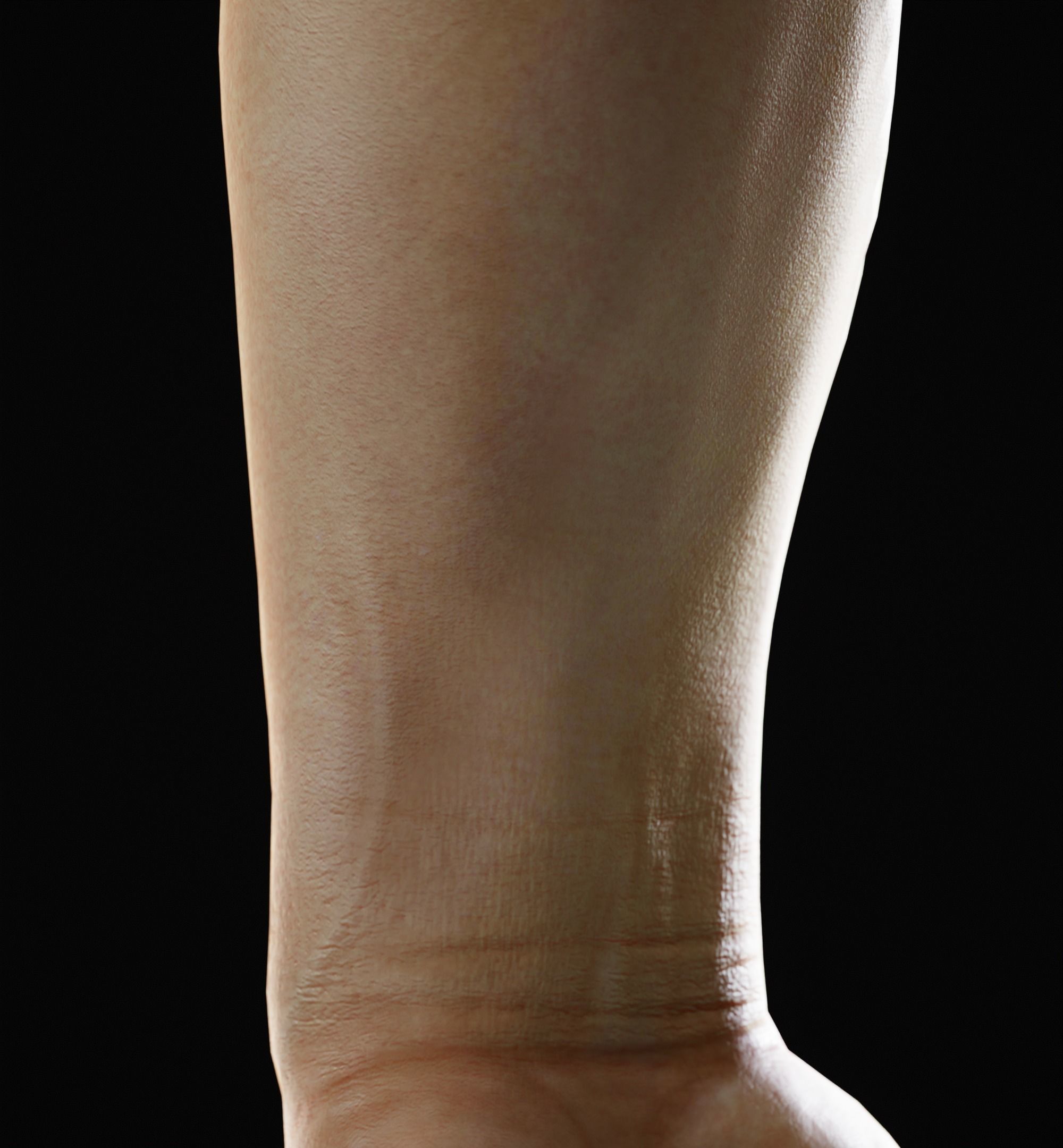 Man Hand  Human Low-poly 3D model_8