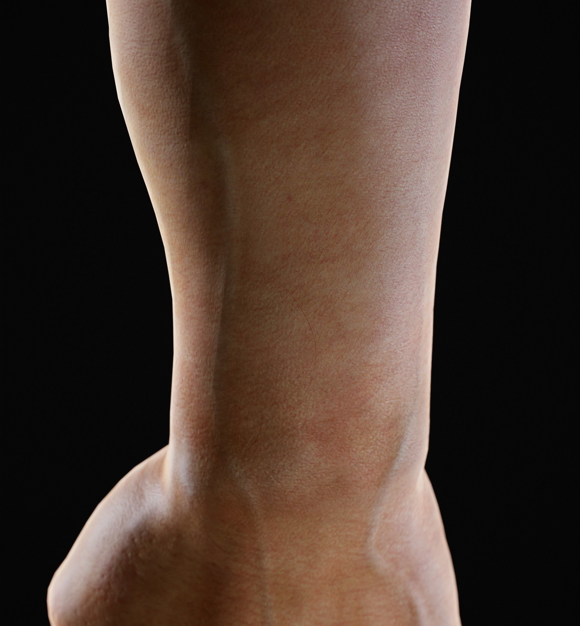 Man Hand  Human Low-poly 3D model_7