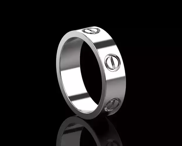 Love Wedding  Ring 18 Size N150 3D print model