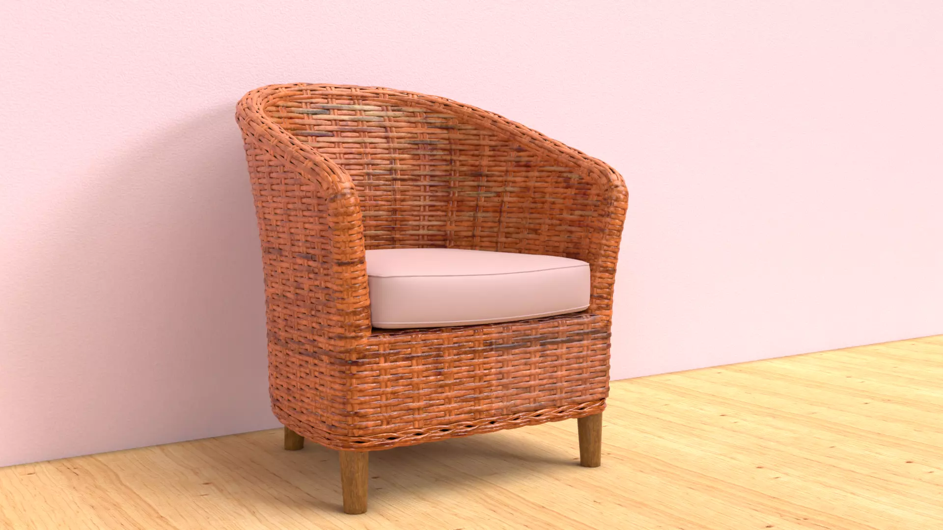 Rattan Chair 3D model