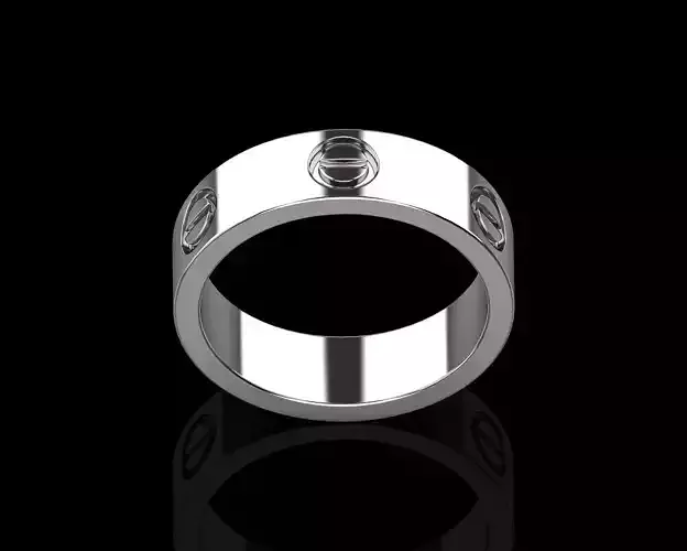 Love Wedding  Ring 19 Size N151 3D print model