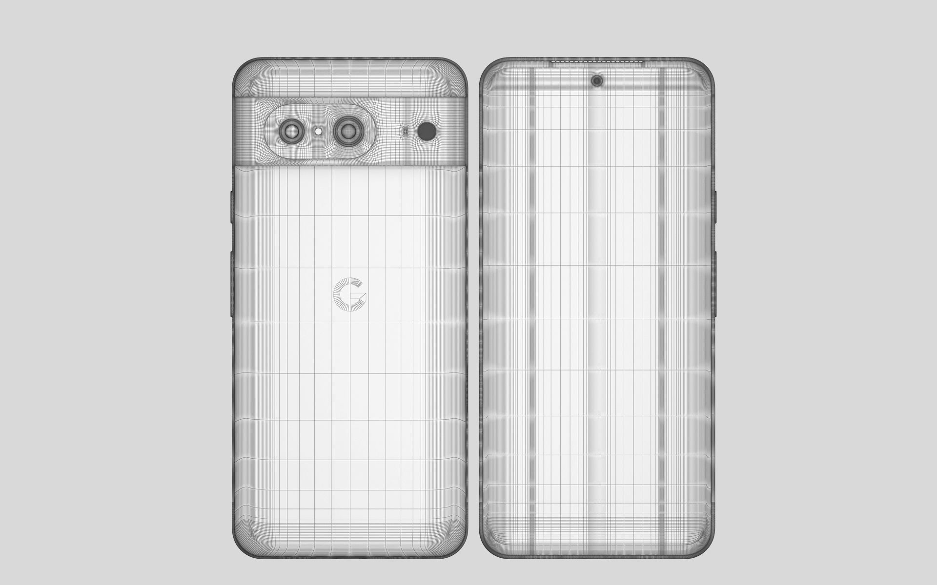 Google Pixel 8 and Pixel 8 Pro 3D model_7