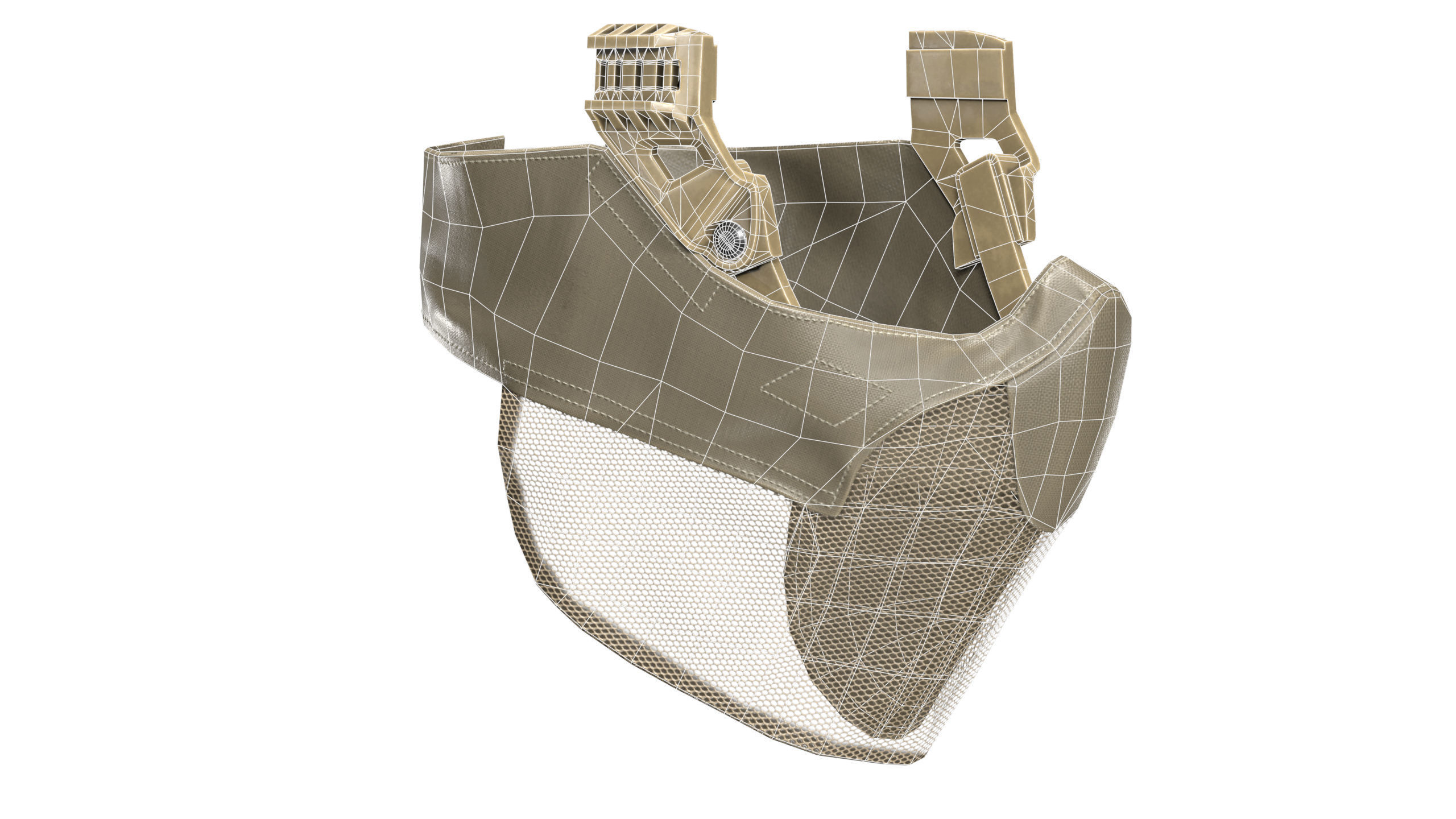 OPS CORE Force On Force Mandible Low-poly 3D model_14