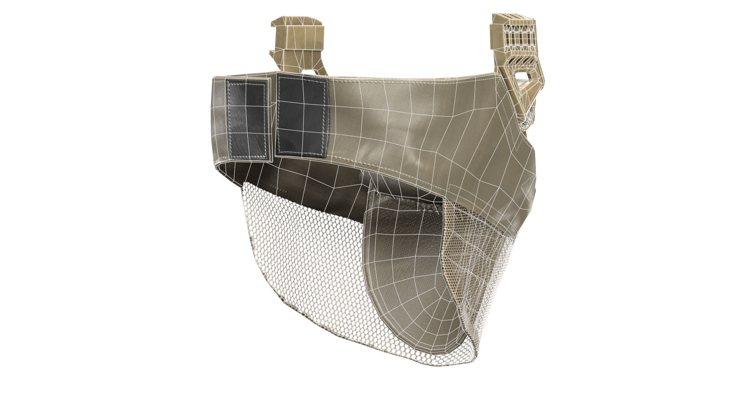OPS CORE Force On Force Mandible Low-poly 3D model_15
