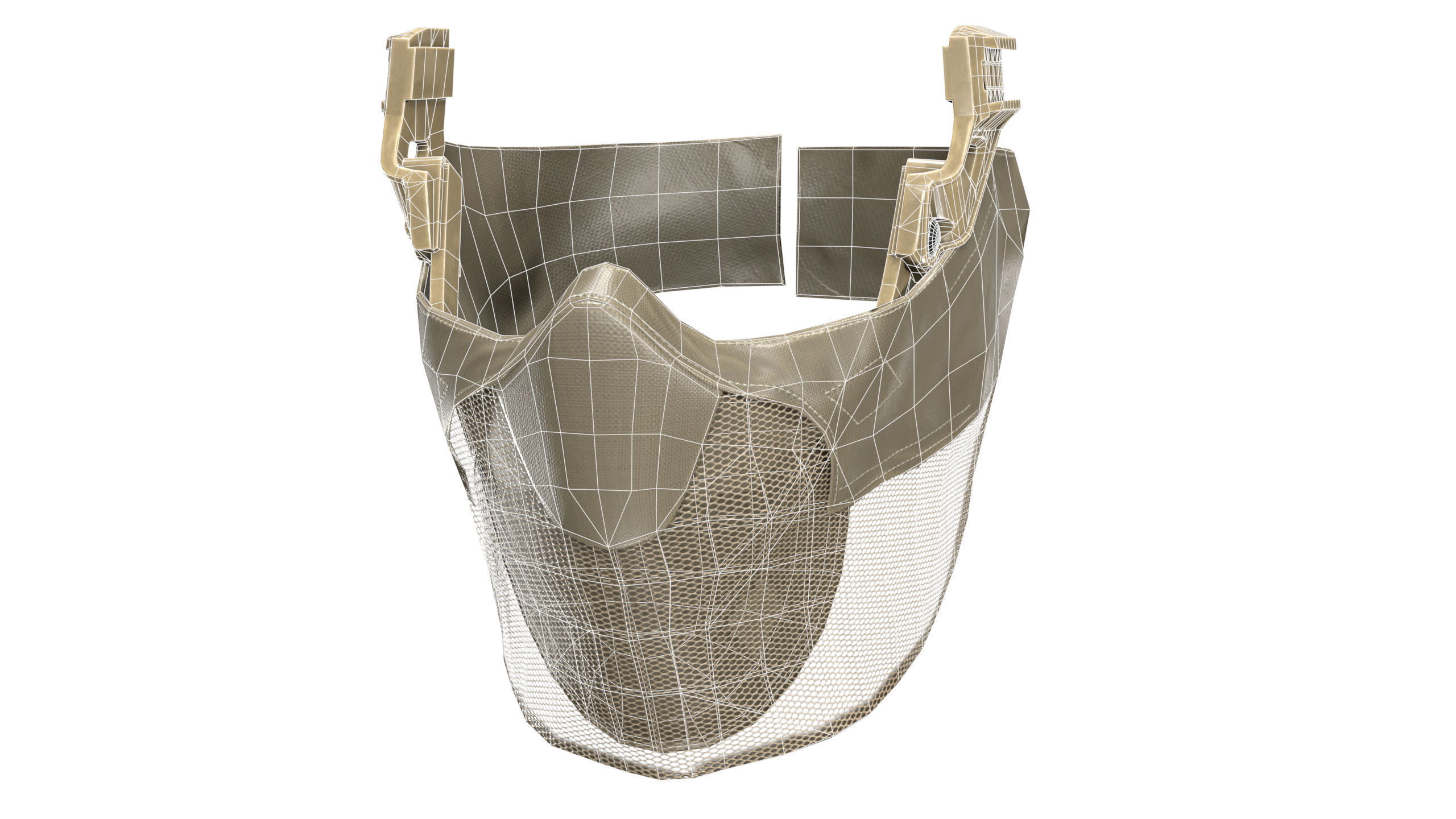 OPS CORE Force On Force Mandible Low-poly 3D model_13