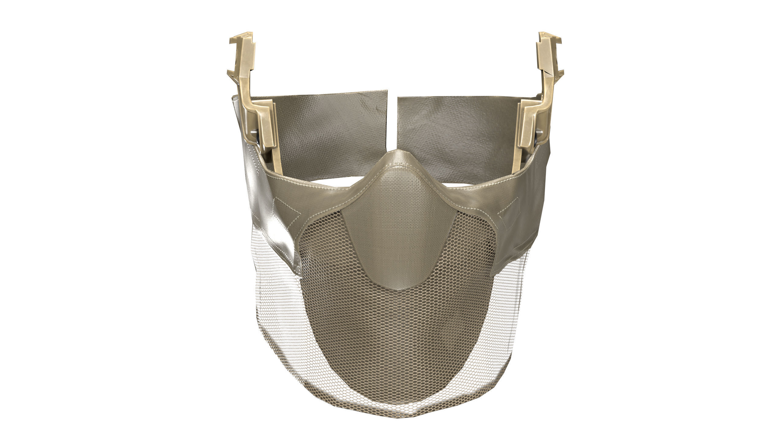 OPS CORE Force On Force Mandible Low-poly 3D model_9