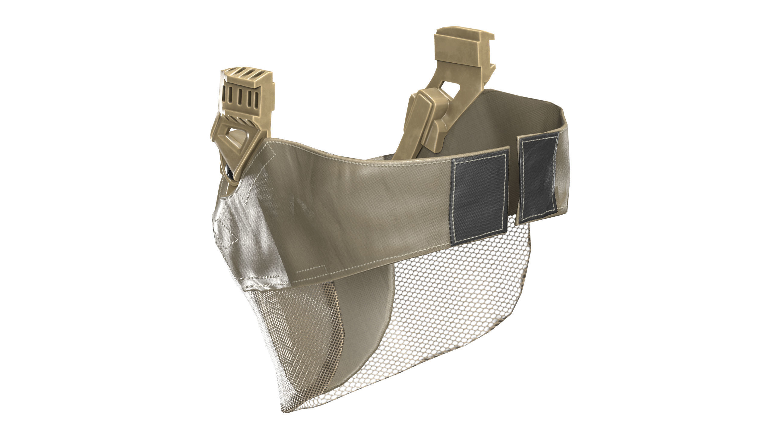 OPS CORE Force On Force Mandible Low-poly 3D model_6