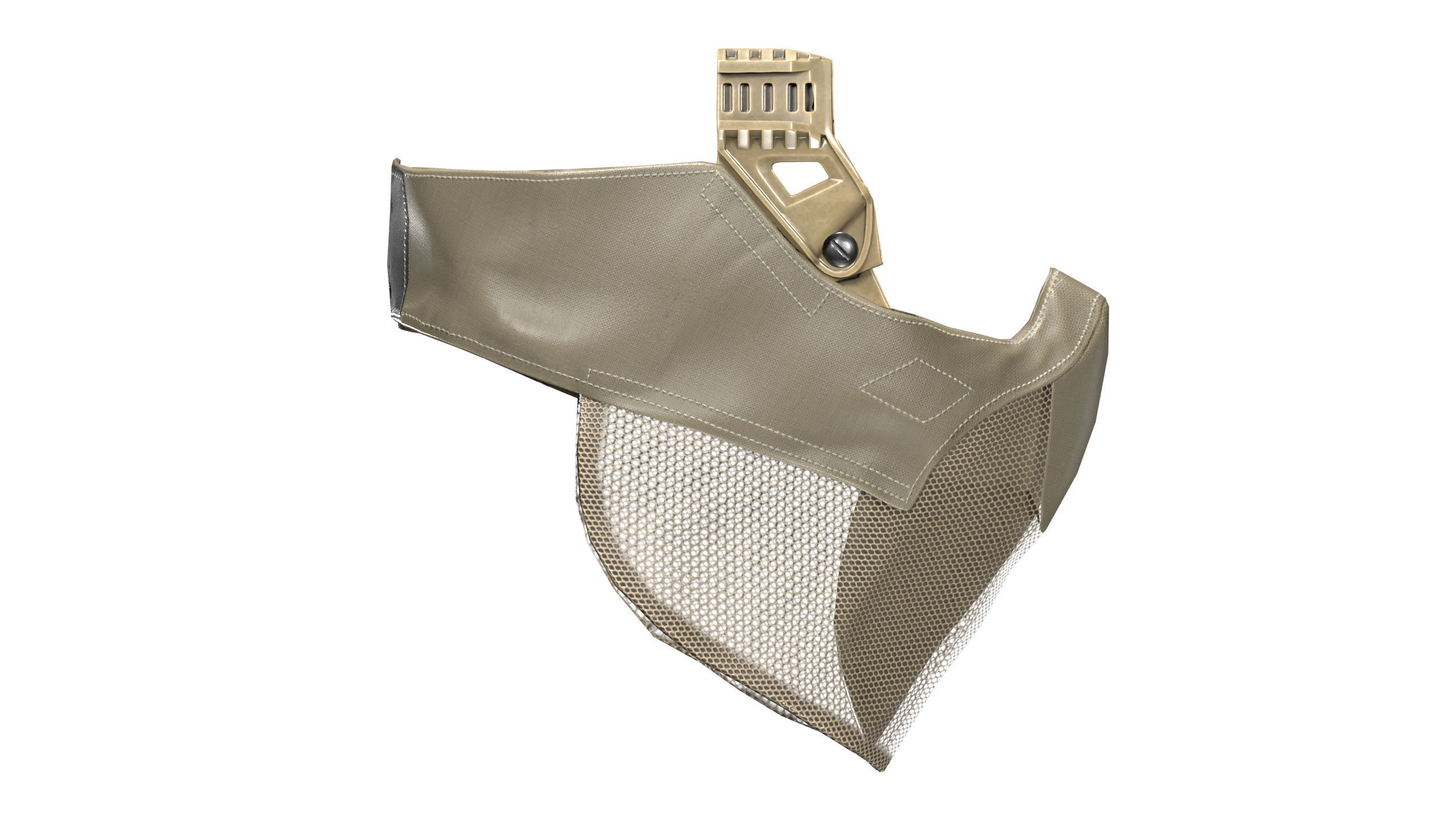 OPS CORE Force On Force Mandible Low-poly 3D model_8