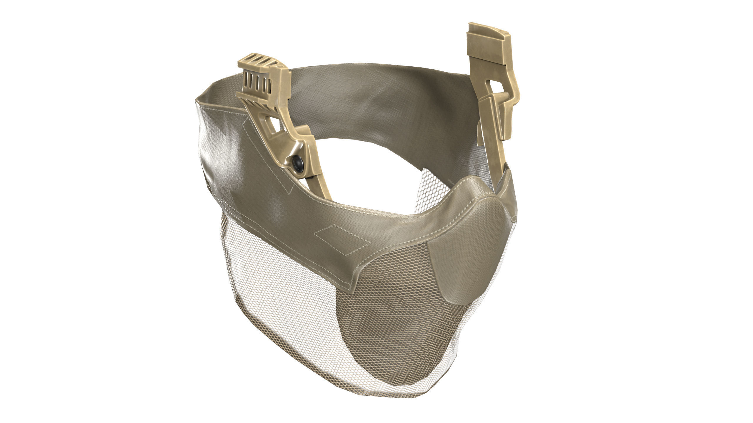 OPS CORE Force On Force Mandible Low-poly 3D model_5