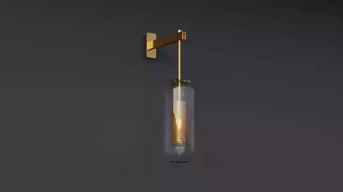 Otis Modern Glass Wall Lamp 3D model