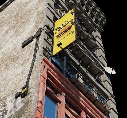 Old Building 3D model 2