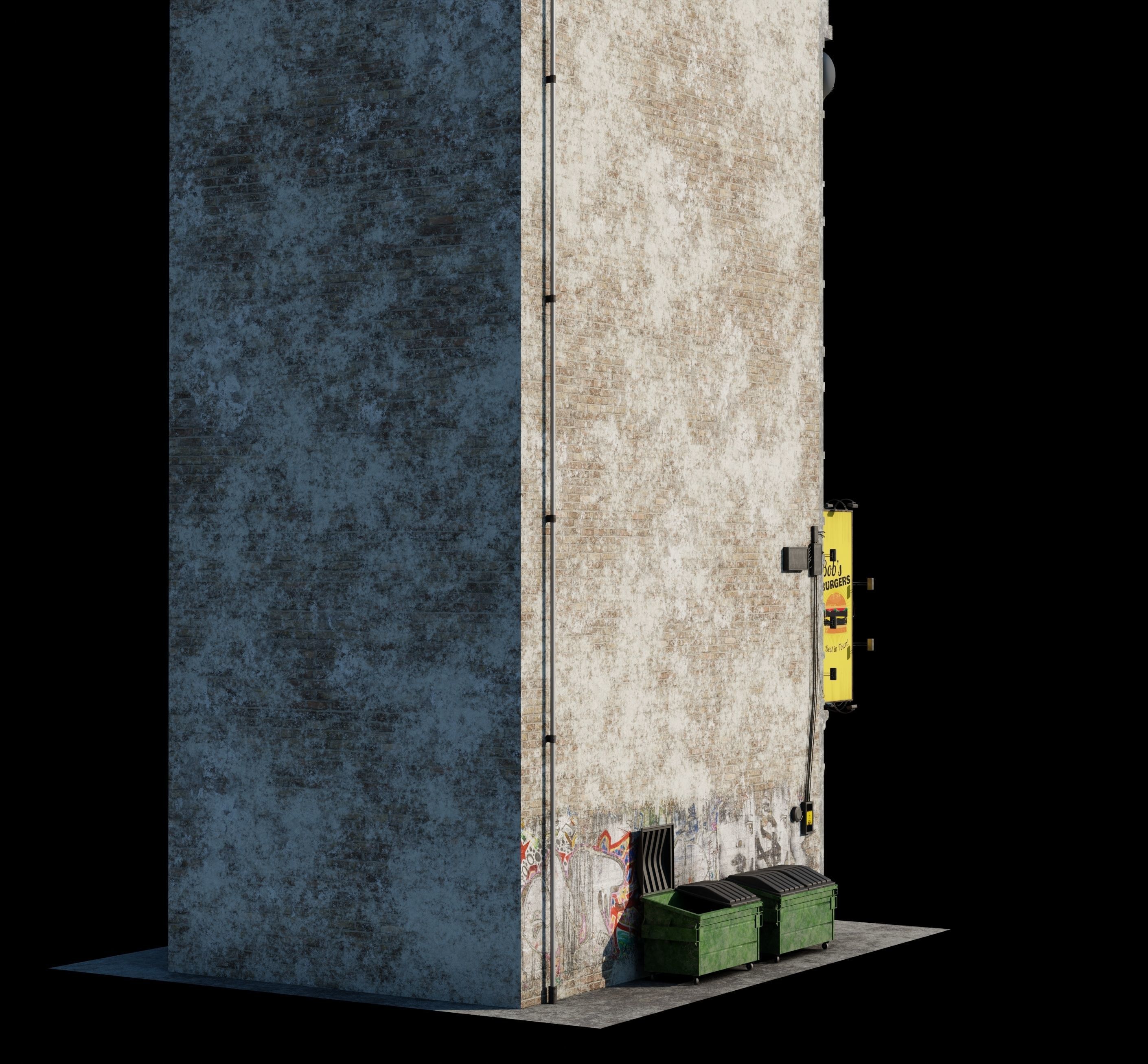 Old Building 3D model_6