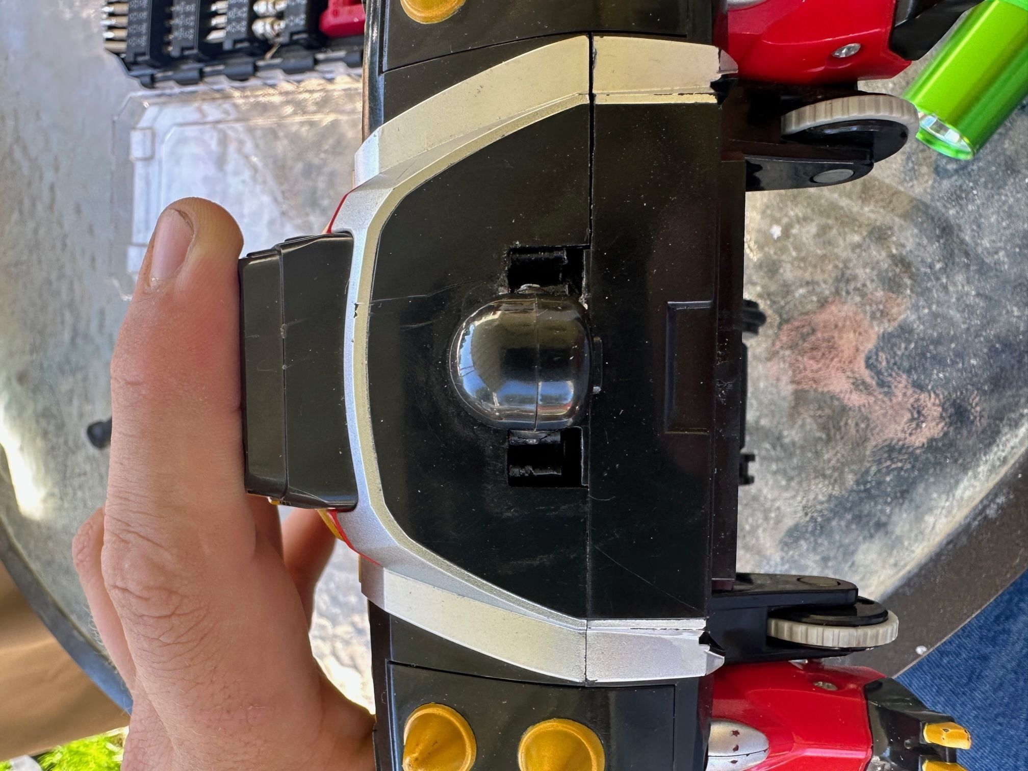 Power Rangers Dino Thunder Mezodon Megazord Head and Tail Clips 3D print model_4