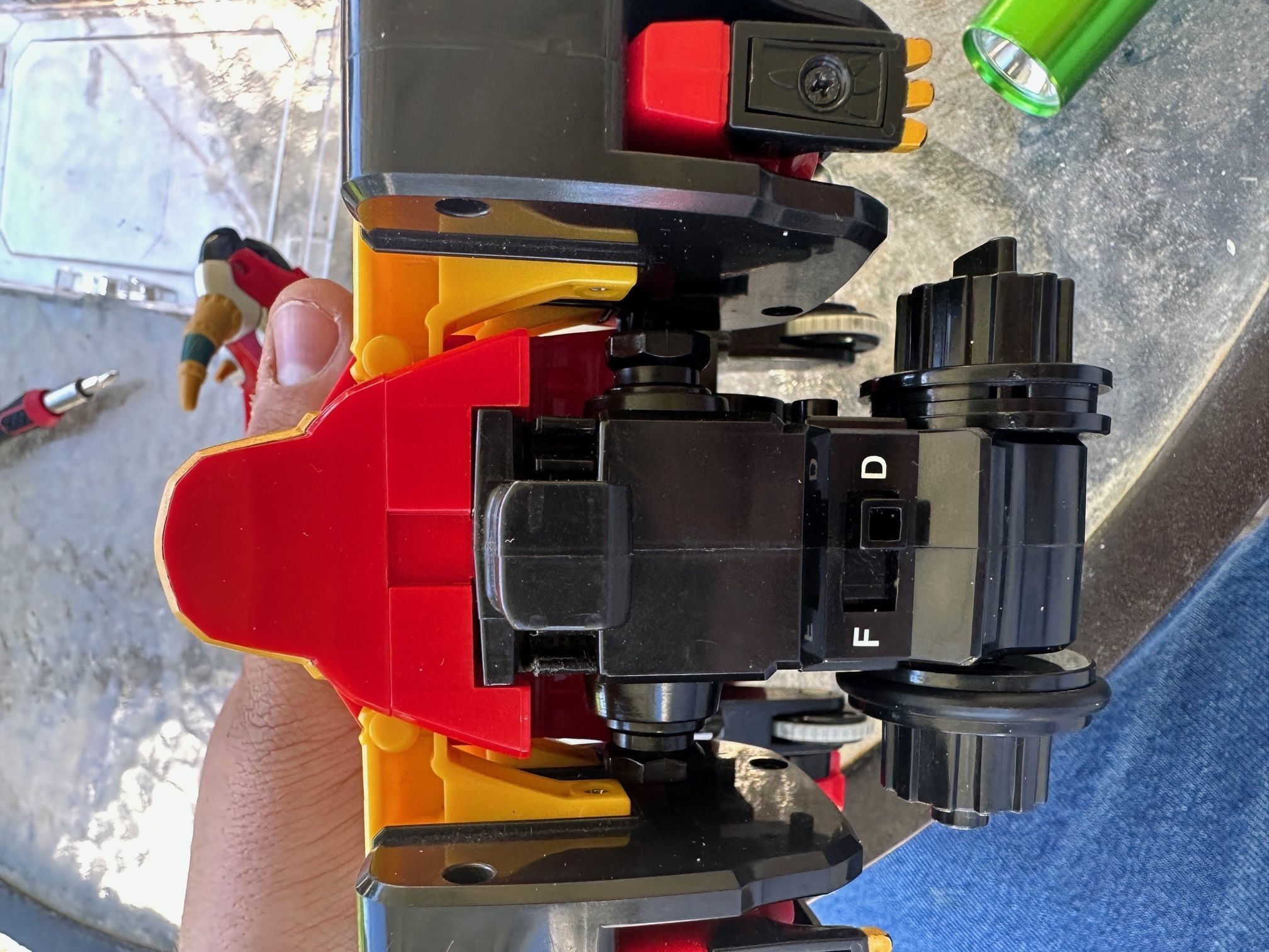 Power Rangers Dino Thunder Mezodon Megazord Head and Tail Clips 3D print model_3