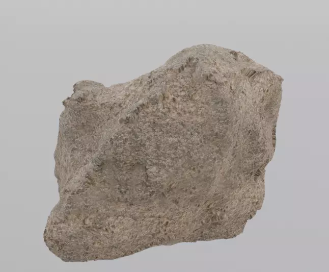 Big rock Free low-poly 3D model_0
