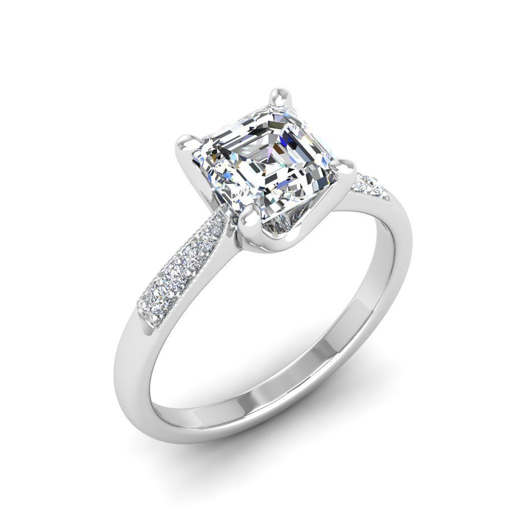 Engagement ring Lara ascher 3D print model_20