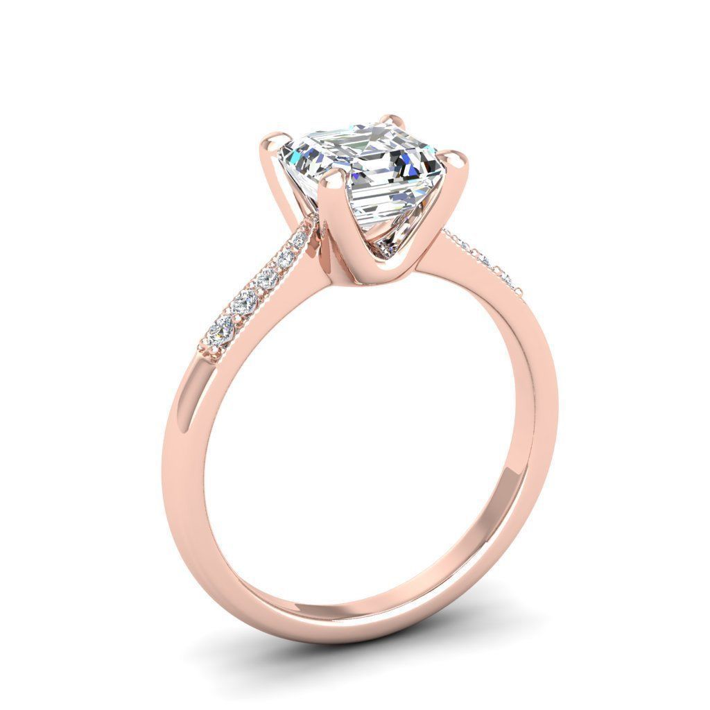 Engagement ring Lara ascher 3D print model_19