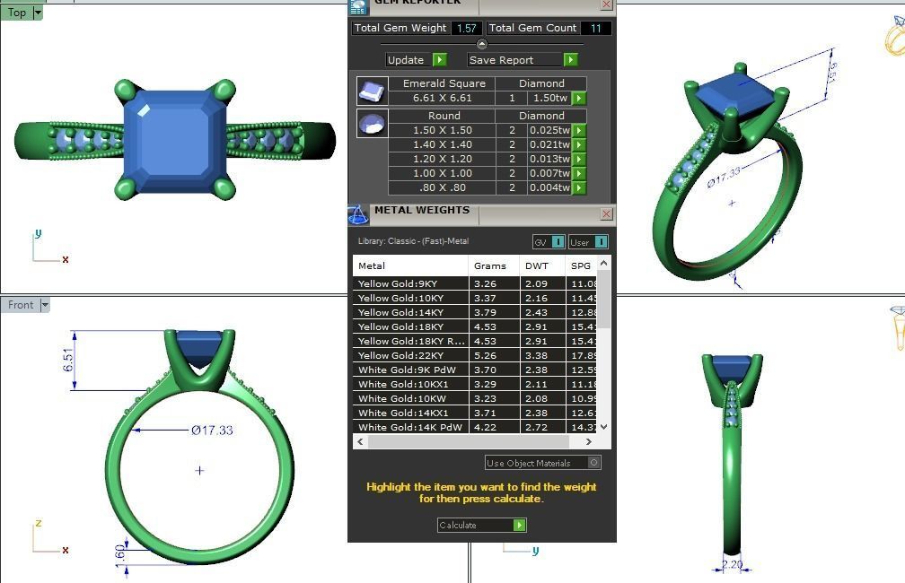 Engagement ring Lara ascher 3D print model_2