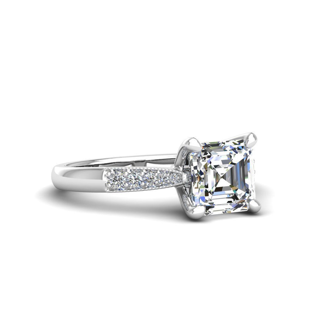 Engagement ring Lara ascher 3D print model_11