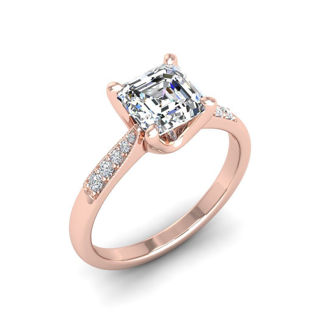 Engagement ring Lara ascher 3D print model_28