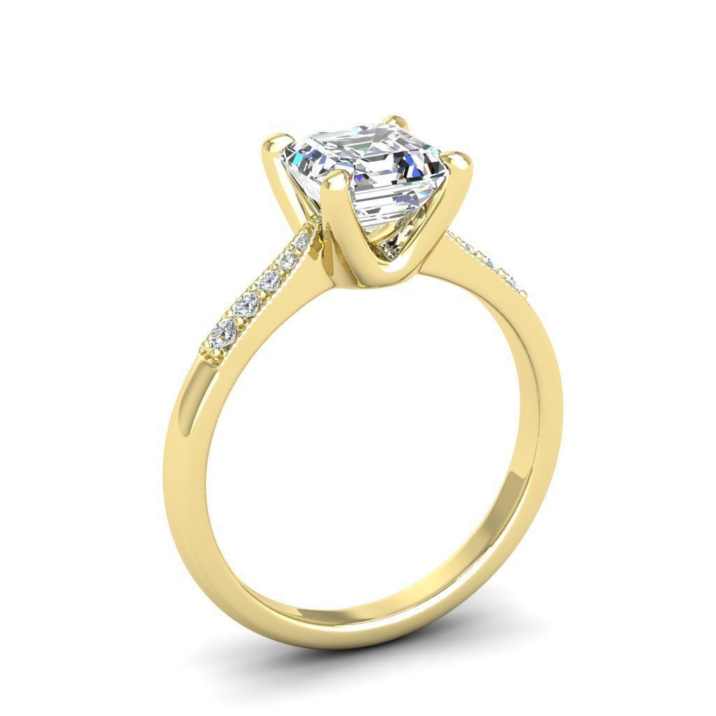 Engagement ring Lara ascher 3D print model_9