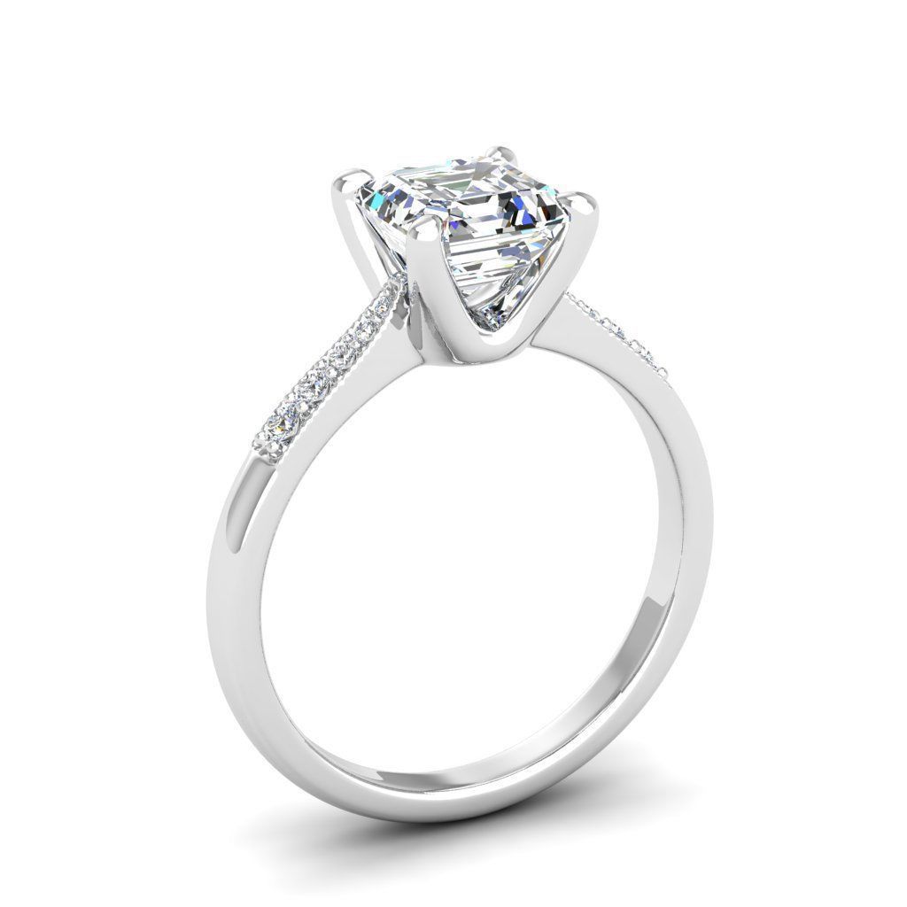Engagement ring Lara ascher 3D print model_23