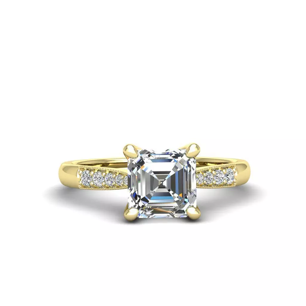 Engagement ring Lara ascher 3D print model_0