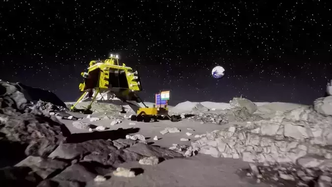 Chandrayaan 3 Vikram Lander Low-poly 3D model