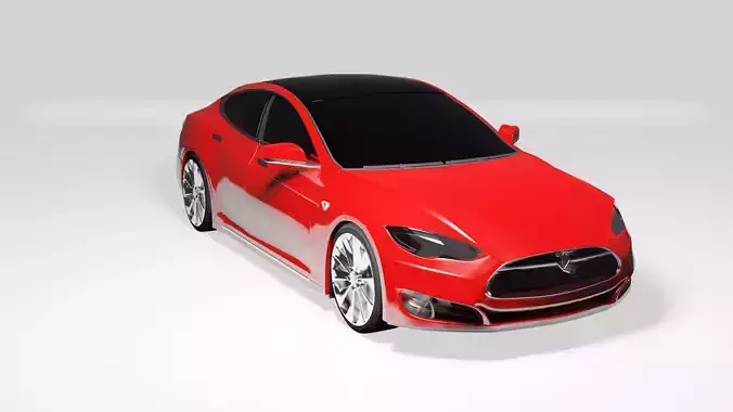 Tesla Model X - PBR Model 3D model