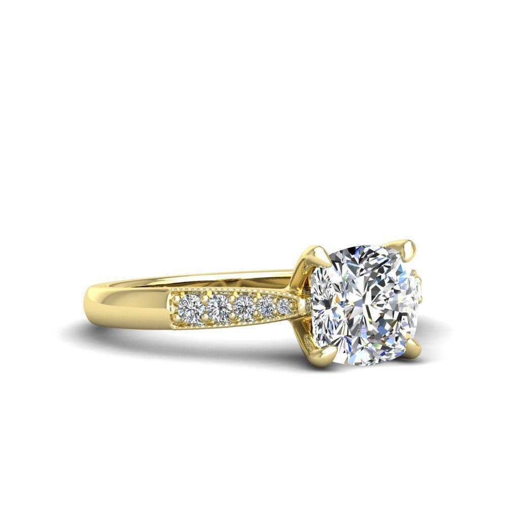 Engagement ring Lara qushion 3D print model_10