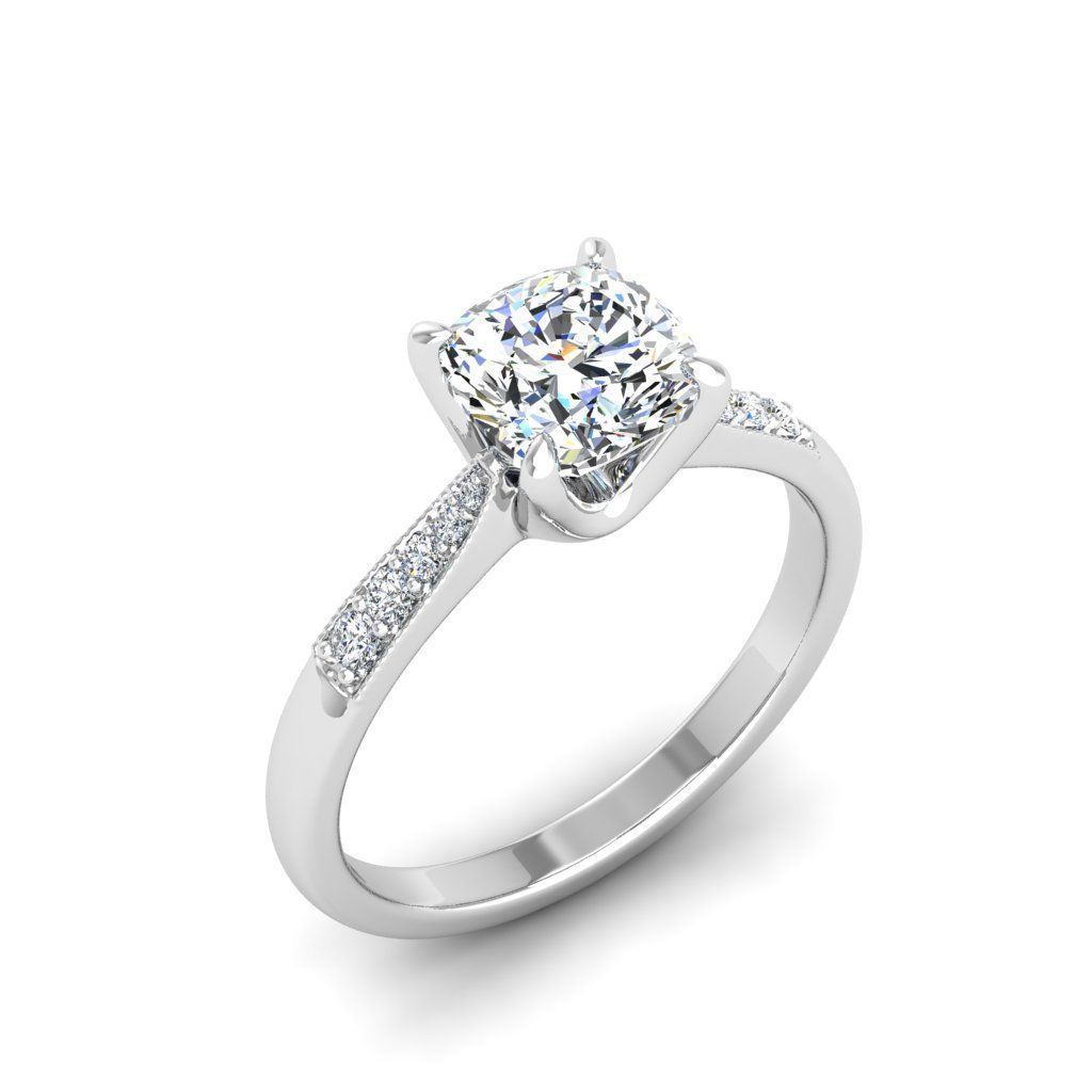 Engagement ring Lara qushion 3D print model_22