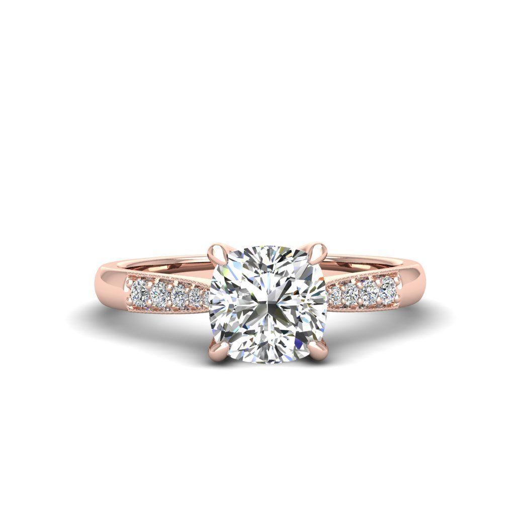 Engagement ring Lara qushion 3D print model_14