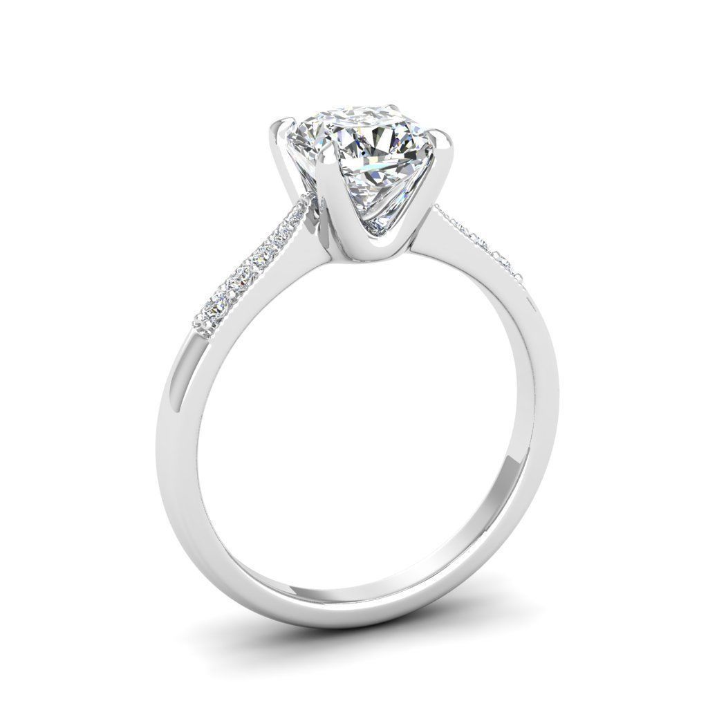 Engagement ring Lara qushion 3D print model_6