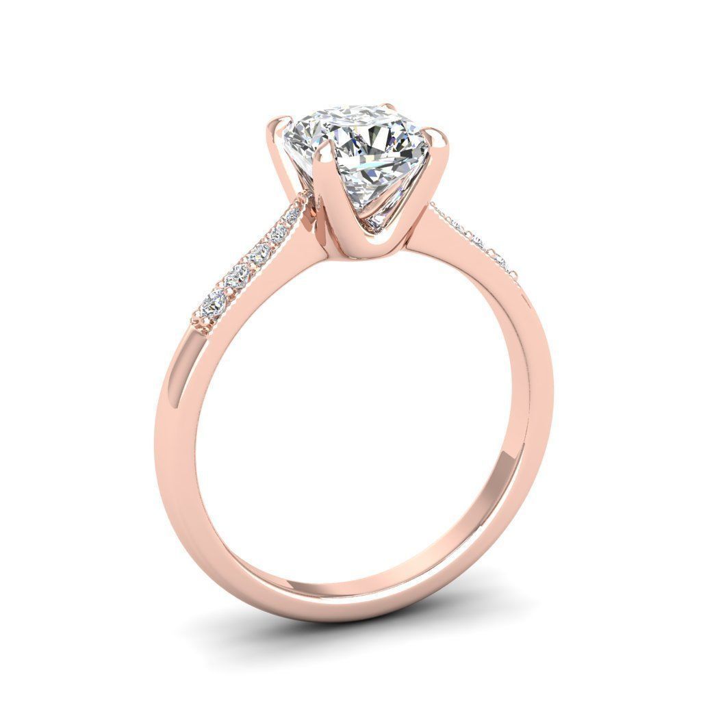 Engagement ring Lara qushion 3D print model_4