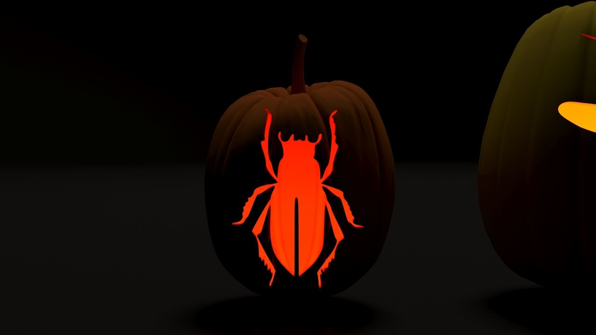 Set of Halloween pumpkins 3D print model_22
