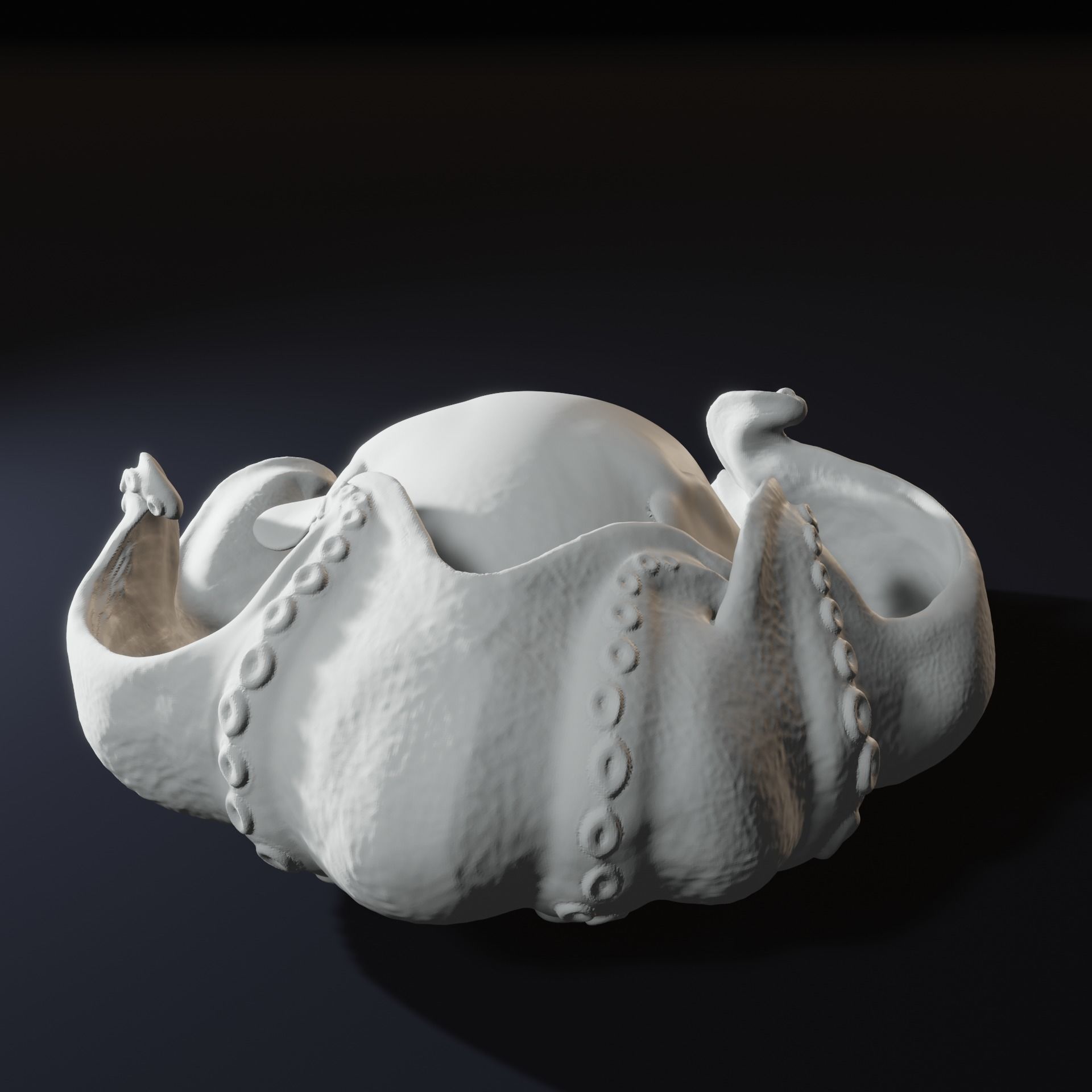 Flap jack Octopus Umbrella and Adorabilis 3D Print Model 3D print model_4