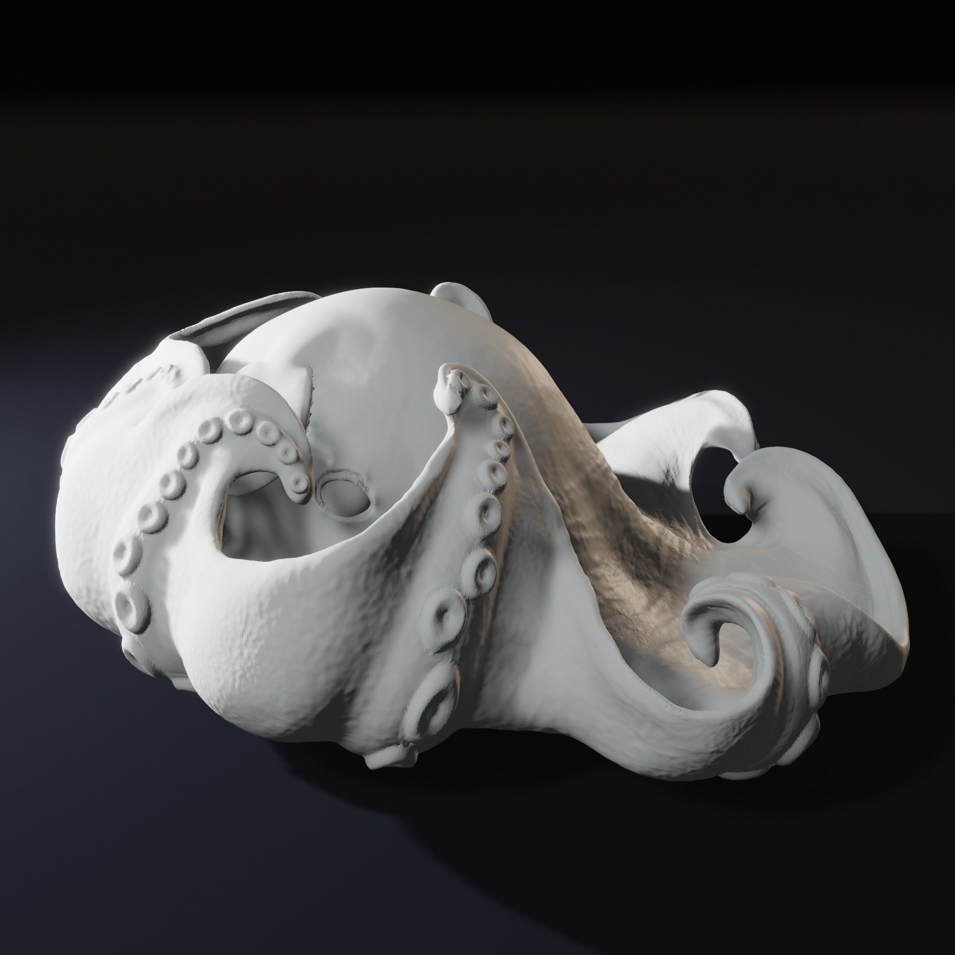 Flap jack Octopus Umbrella and Adorabilis 3D Print Model 3D print model_3