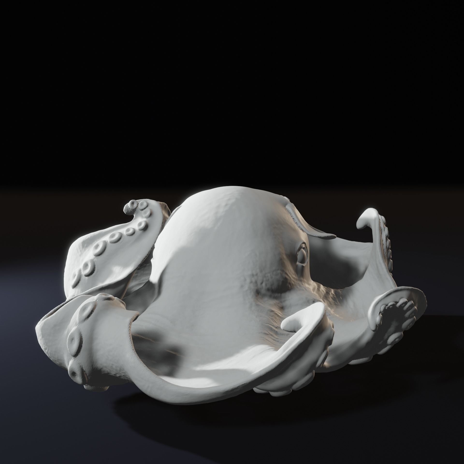 Flap jack Octopus Umbrella and Adorabilis 3D Print Model 3D print model_2