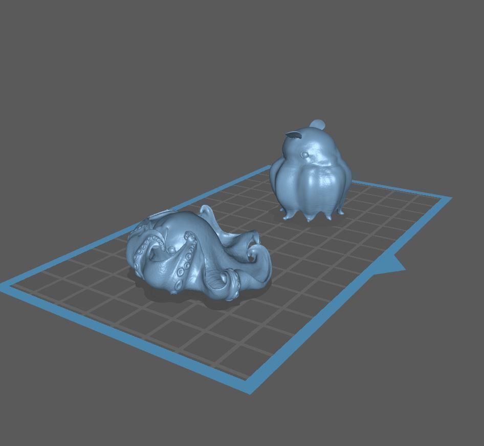 Flap jack Octopus Umbrella and Adorabilis 3D Print Model 3D print model_10