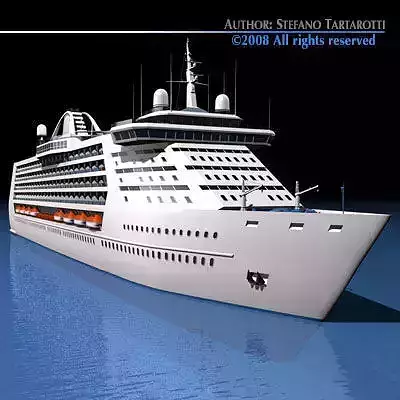 Cruise Ship 3D model