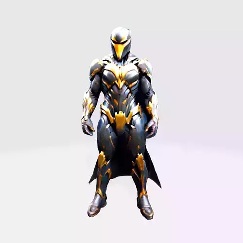 Cyber Sentinel - Futuristic Warrior 3D Model