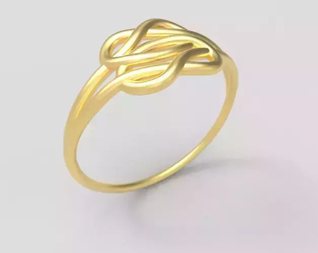 Double Infinity Minimalist Ring 3D print model