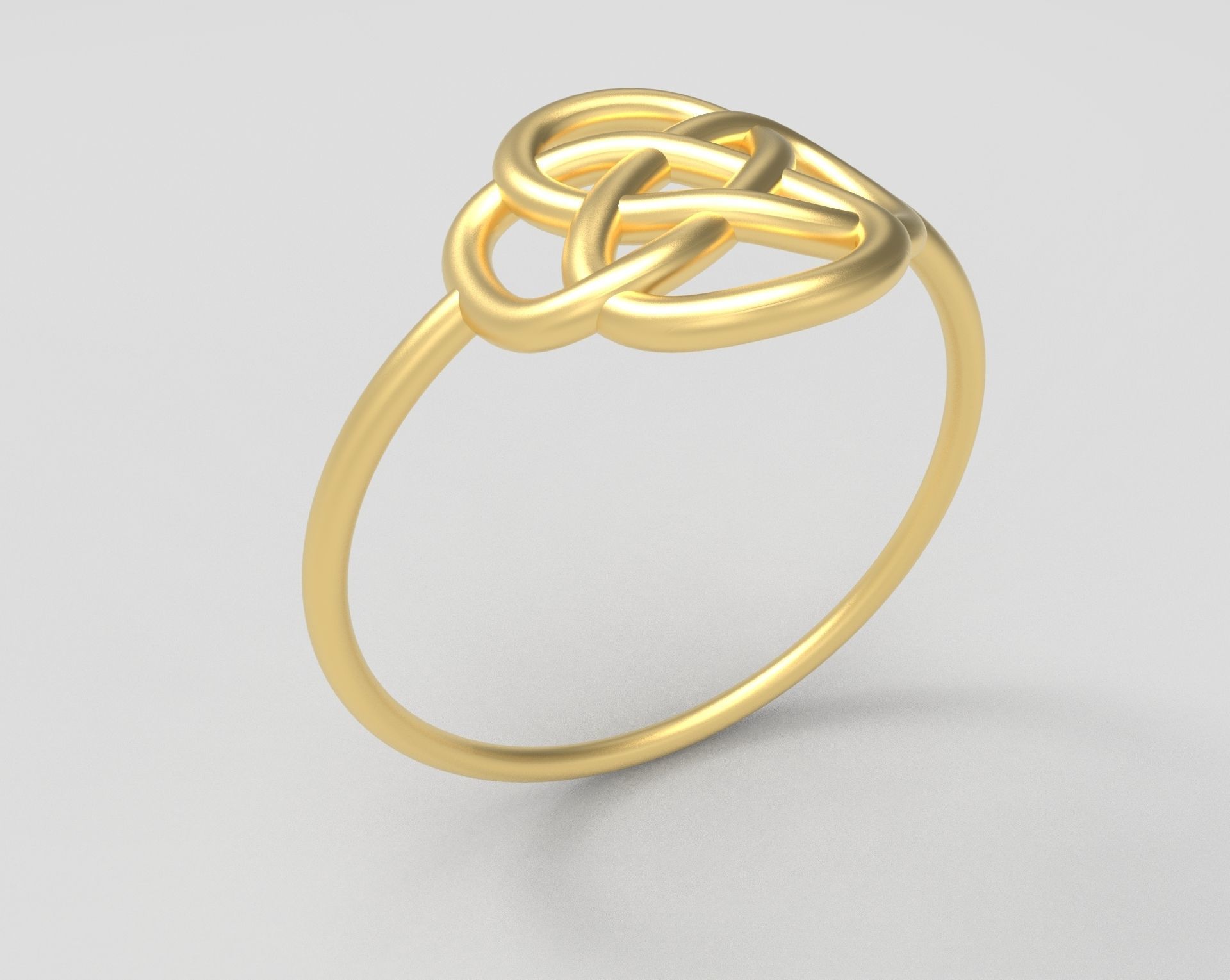 Celtic Knot Minimalist Ring 3D print model_4