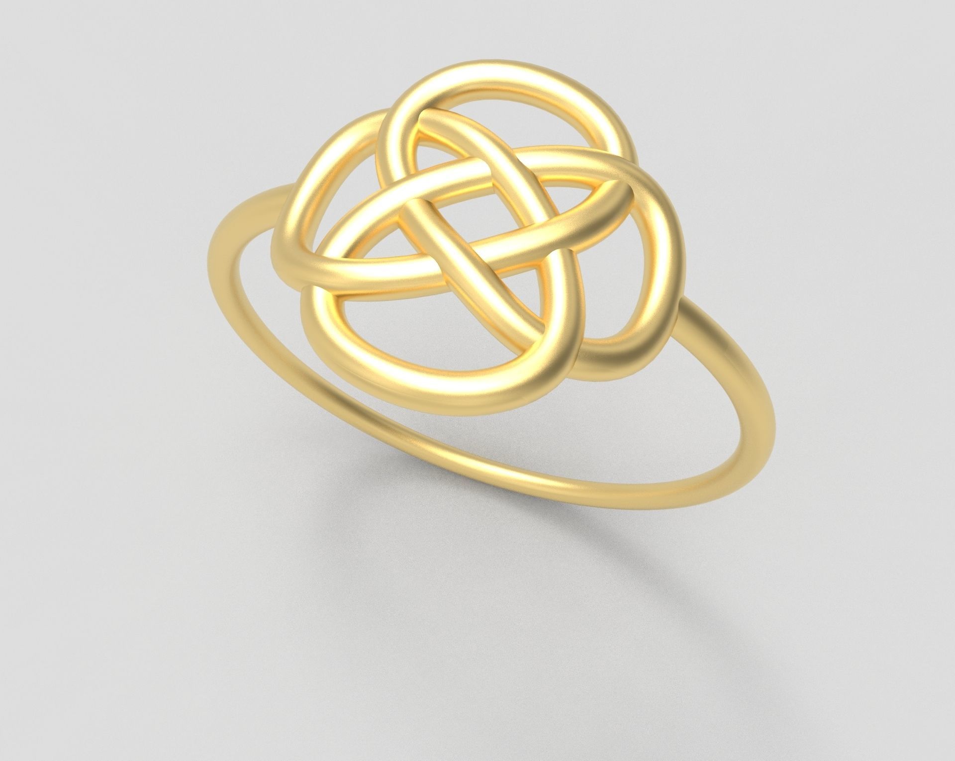 Celtic Knot Minimalist Ring 3D print model_3