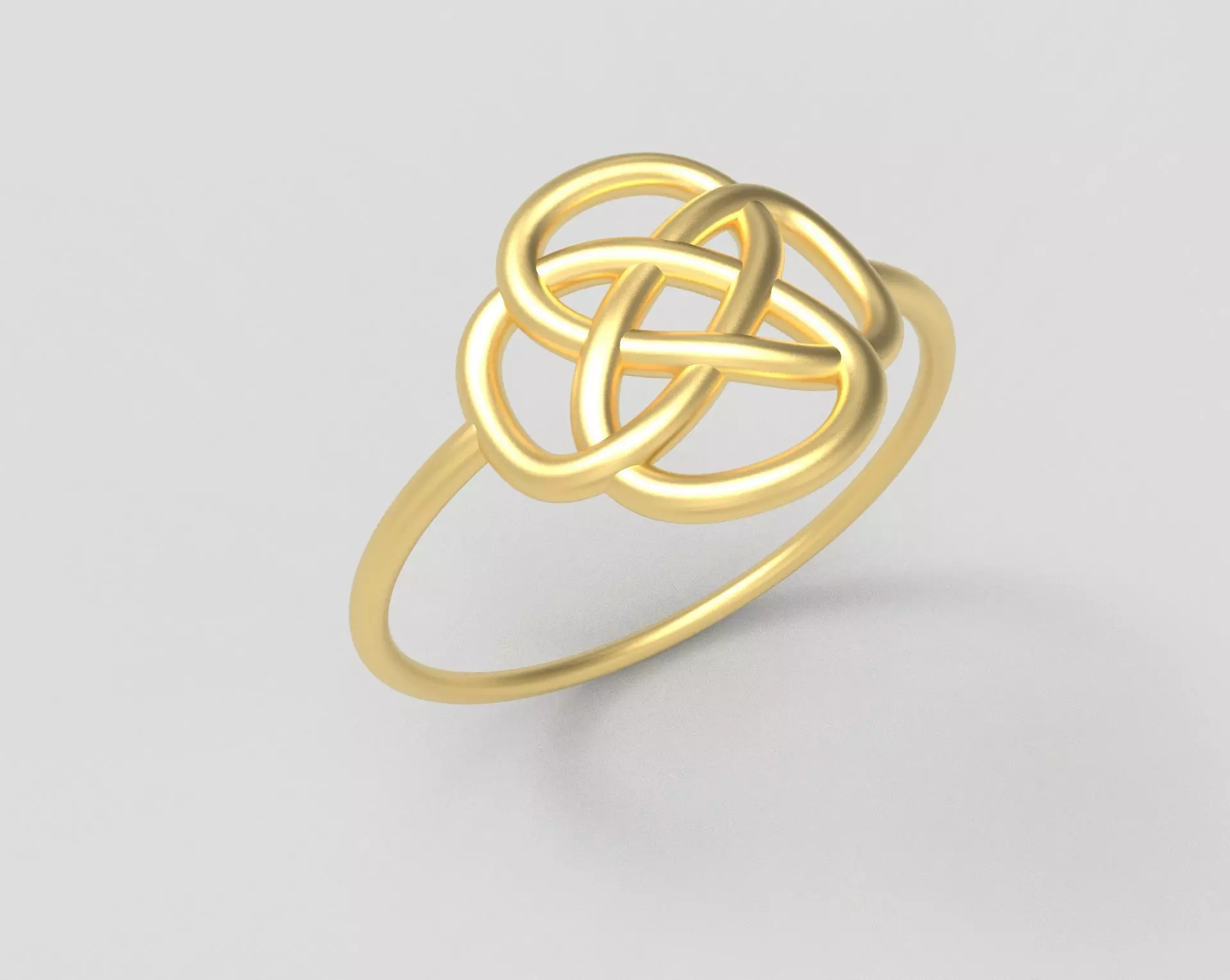 Celtic Knot Minimalist Ring 3D print model_0