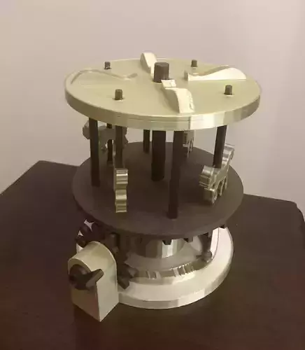 Carousel Mechanical Moving 3D print model