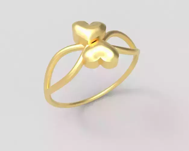 Heart on The Top Minimalist Ring