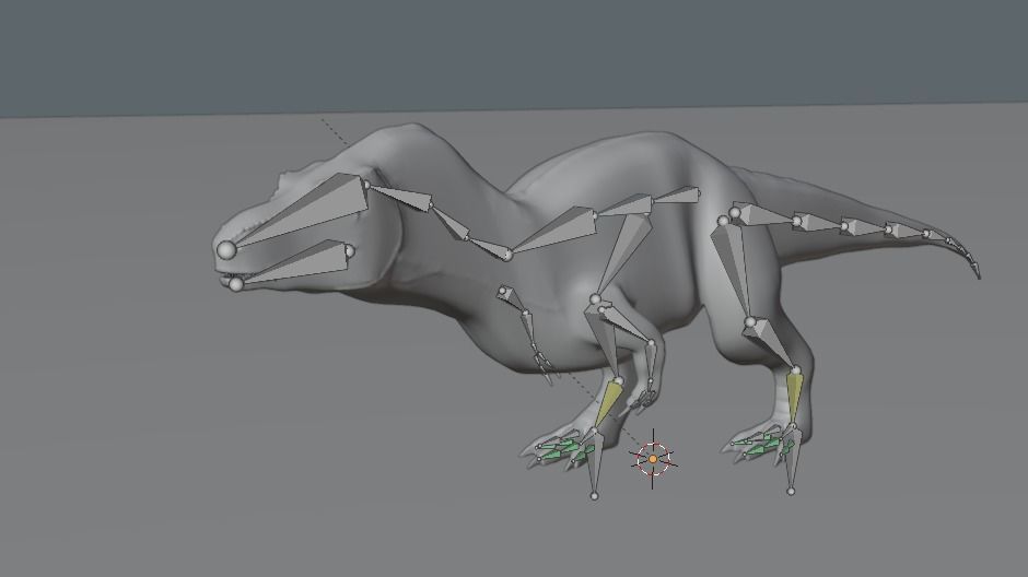 T-Rex Animated and Rigged Free 3D model_2