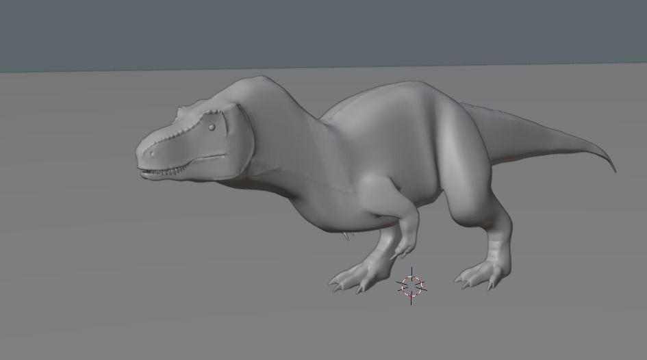 T-Rex Animated and Rigged Free 3D model_1