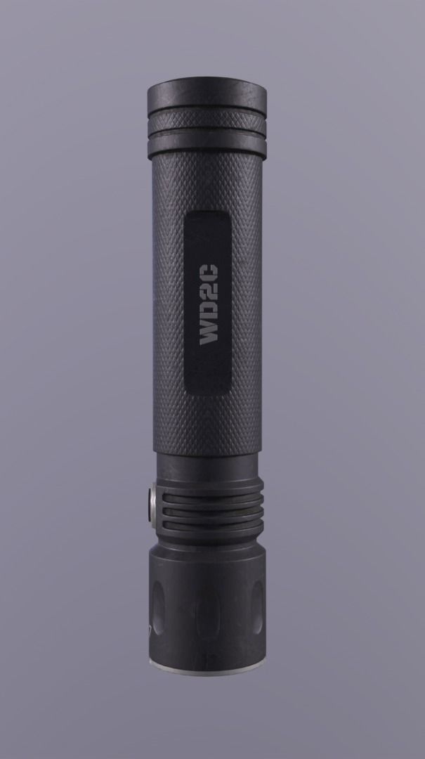 Modern flashlight PBR Low-poly 3D model_2